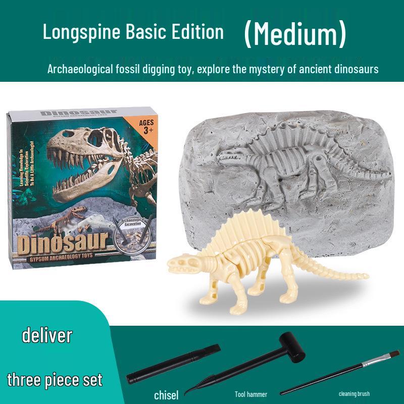 Dinosaur Fossil DIY Excavation Toy - Educational Handmade Archaeology Kit for Kids
