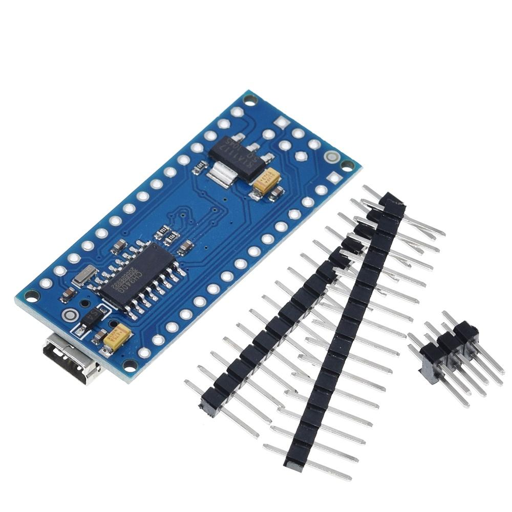 1/3PCS TZT Nano Atmega168 Controller Compatible for Arduino Nano Atmega168PA-AU CH340 CH340C Replace CH340G USB Driver