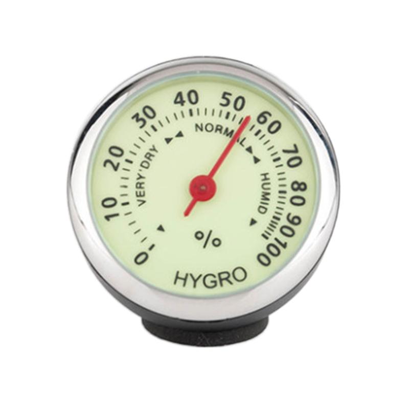 Mini Car Digital Clock Auto Thermometer Hygrometer Anti-slip Base Stable Automotive Accessory for Bumpy Road Driving