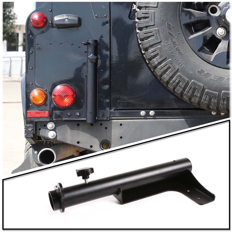 For Land Rover Defender 90 110 2004-2018 Aluminum Alloy Car Tailgate Flagpole Radio Antenna Bracket Base Car Accessories