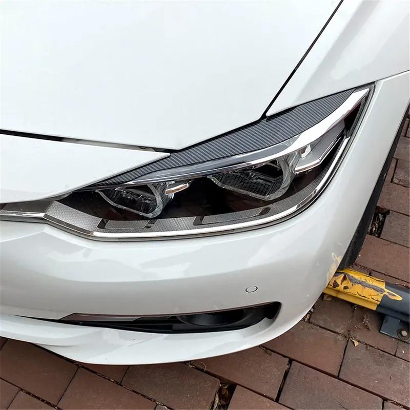 2pcs Car Front Headlight Eyebrow Eyelid For BMW F30 F32 F33 F34 F35 F31 318i 320i 2013- Headlamp Eyelids Eyebrows