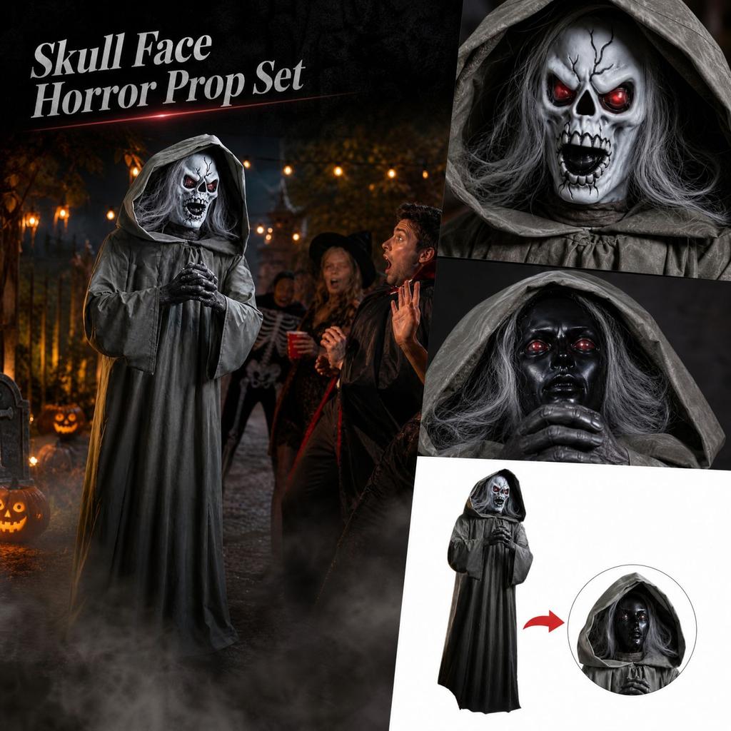 Face Horror Prop Set for Halloween