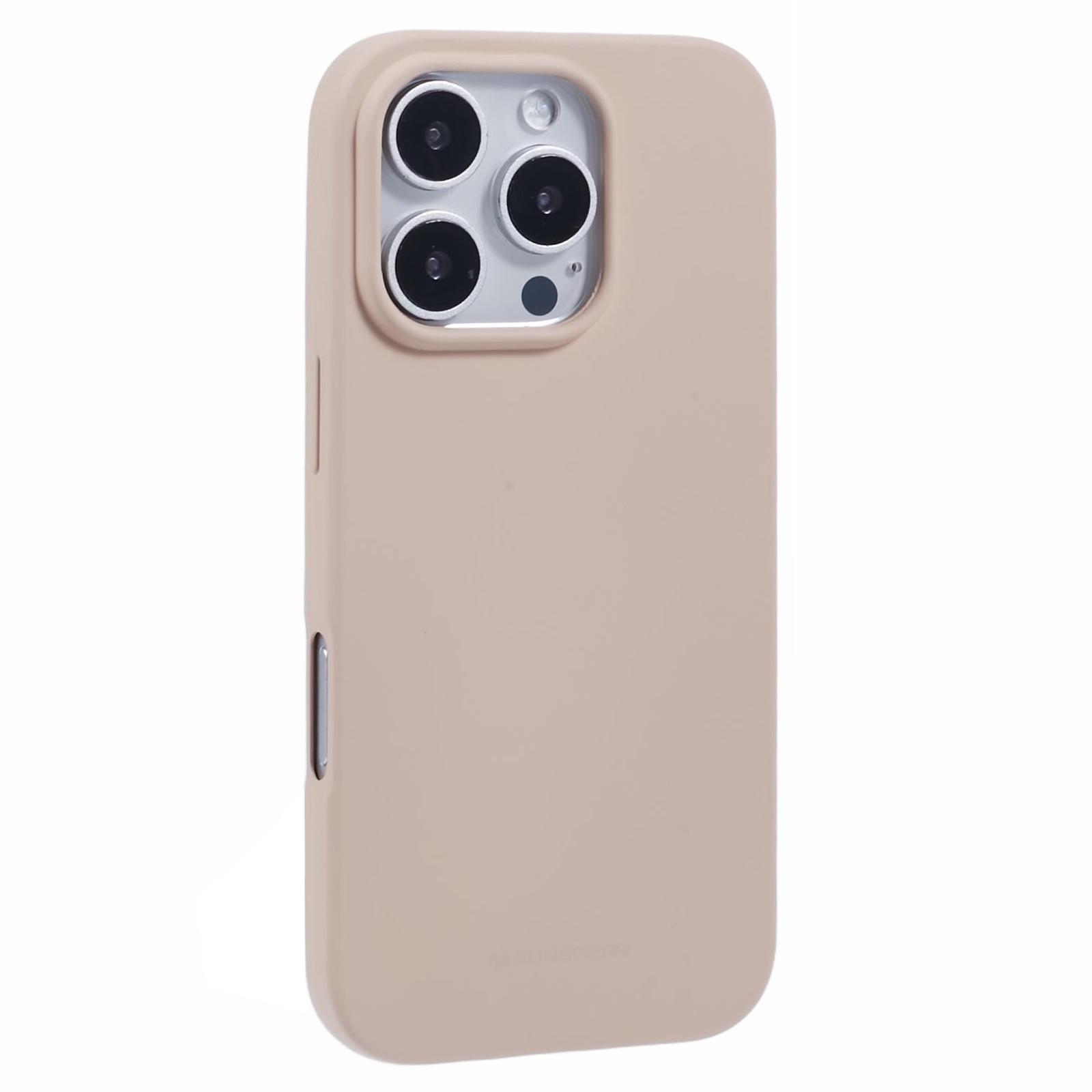 

MERCURY GOOSPERY SOFT FEELING Series for iPhone 16 Pro Case Matte Finish TPU Phone Cover Light Pink