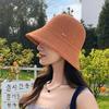 Hat Women'S Summer Knitted Basin Hat Sunscreen Visor Hat Hollow Breathable Bucket Hat Showing Face Small Bucket Hat Tide