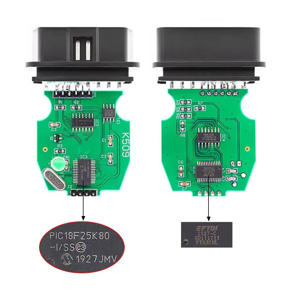 With FT232RL PIC18F25K80 Chip Cable Commander 1.4 for VW/ALLDI OBD2 Diagnostic Tools VAG K+CAN Car Accessories OBDII Scanner