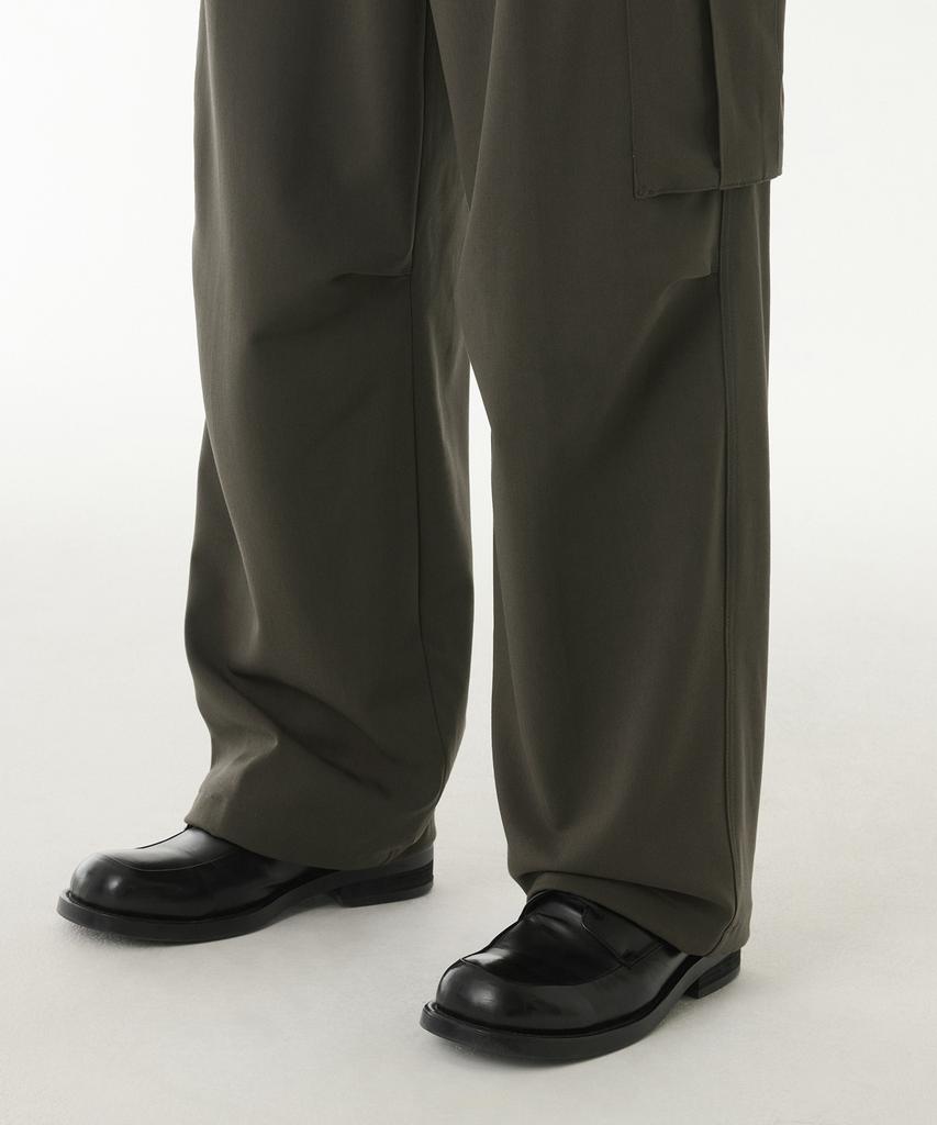 MUSINSA STANDARD Parachute Banding Cargo Slacks [Dusty Khaki]