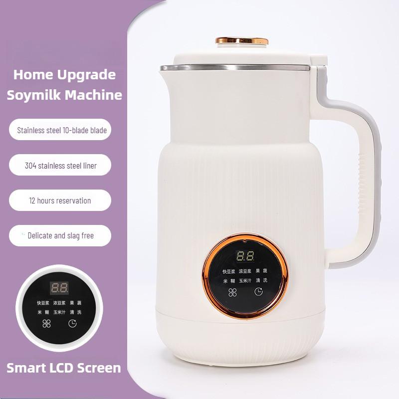 600W Multifunktions-Kleiner Haushalts-Elektromixer Intelligente Reservierung Entsafter Automatischer Mini-Sojamilchbereiter