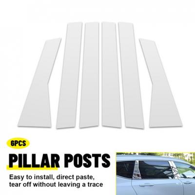 For 2012 2013 2014 2015 2016 Honda CRV Chrome Pillar Post Trim Decal 6pcs/set N