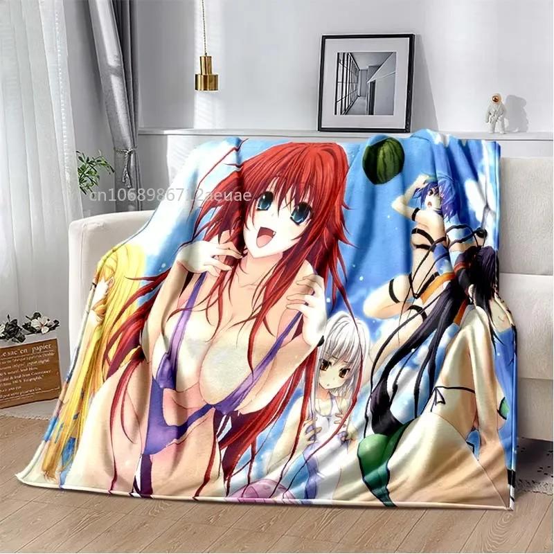 Cartoon Sexy Girl High School DxD Anime 3D Blanket Cover Flannel Blankets for Beds Sofas Warm Bed Sheet Soft Blanket