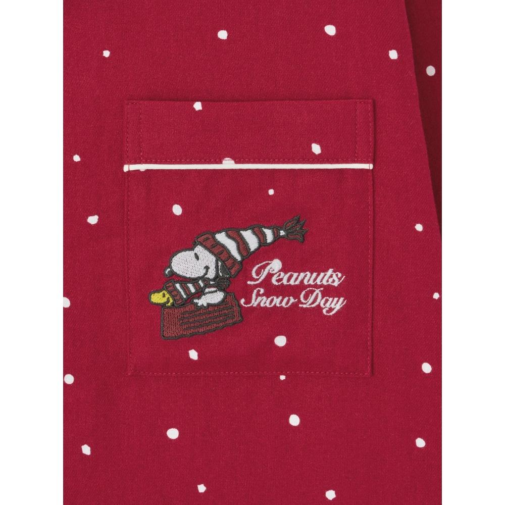 Gu By Uniqlo Flannel Pajamas Long Sleeves Long Pants Peanuts