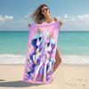 1Pc Rainbow Unicorn Fantasy Beach Towel Microfiber Beach Towel Thin Absorbent For Beach Swimming Yoga Bath Sports 0917117