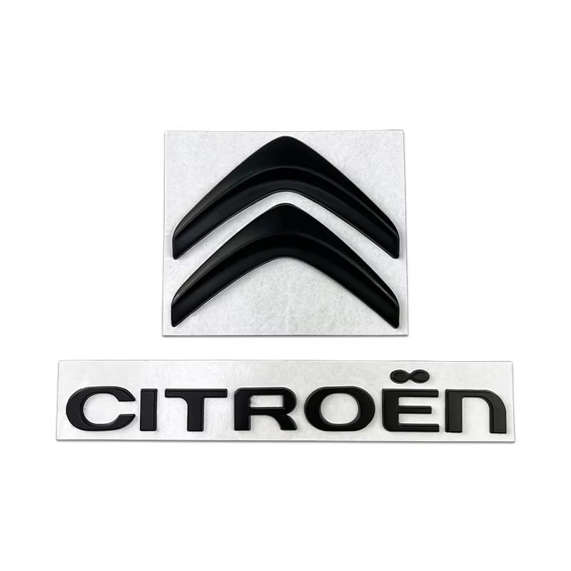 Metall Auto Vorne Hinten Emblem Abzeichen Lenkrad Abzeichen für Citroën C1 C2 C3 C4 C5 Elysee Picasso Ersatz Logo Zubehör HT6