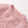 Suéter de Punto para Niñas Jersey Infantil Top de Princesa con Patrón Elegante y Diseño de Encaje