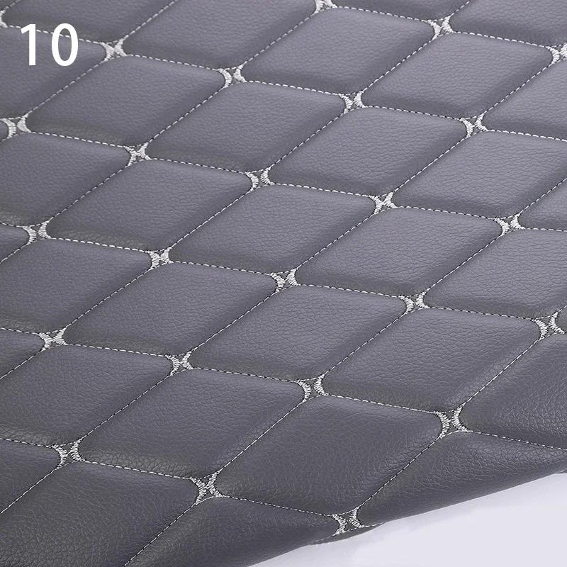 100x158cm Faux Leather Fabric Foam Quilted Padded for Car Interior Seat Cover Sofa Cushion Wear Resistant DIY