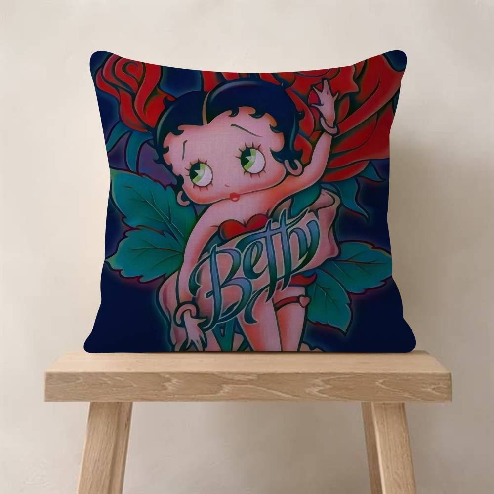 Pretty Cartoon BBetty Bboop Pillow Gift Home Office Decoration Bedroom Sofa Car Cushion Cover Case x