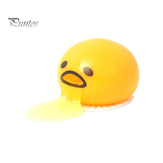 Student Stress Toy Relief Vomiting Yolk Toy, Cartoon Egg Squeeze Relaxation Desk Sensory Hand Exercise Ball Fidget