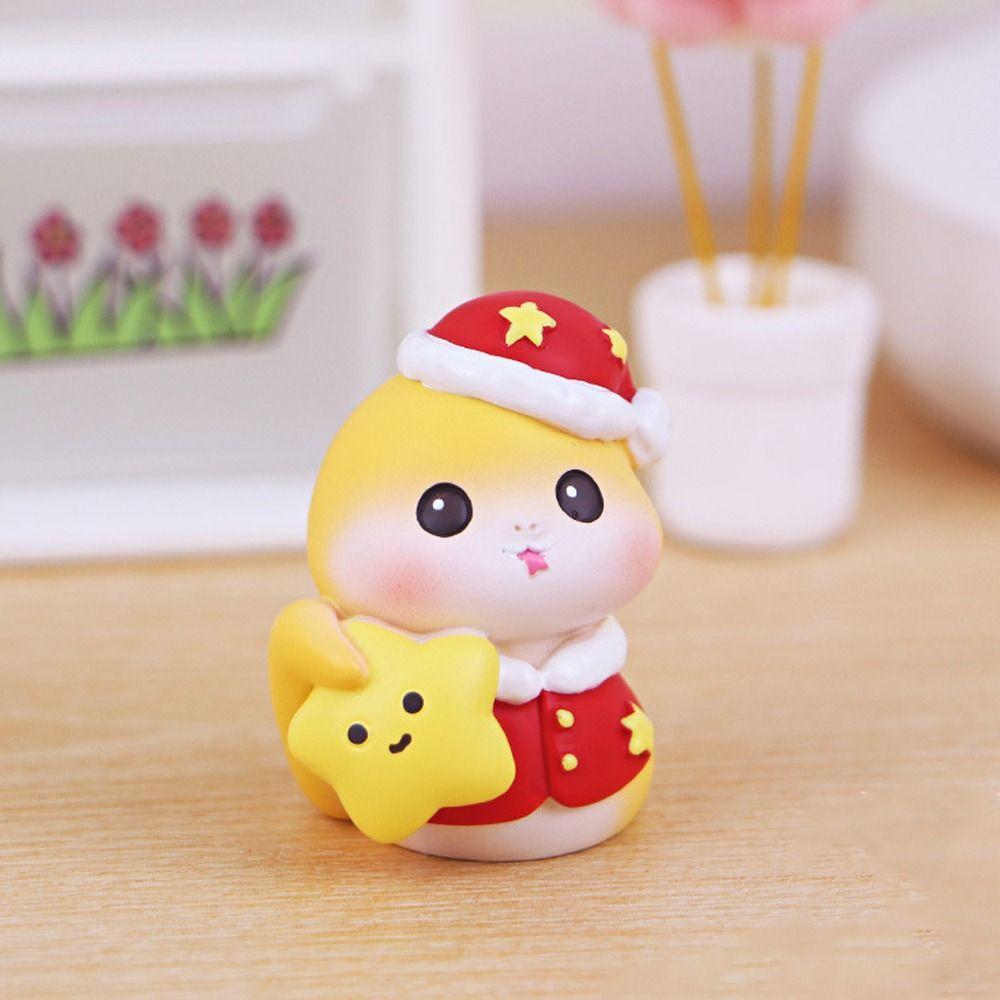 Traditional New Year Snake Figurine Cute Small Snake Figurine  Micro Landscape Decorations