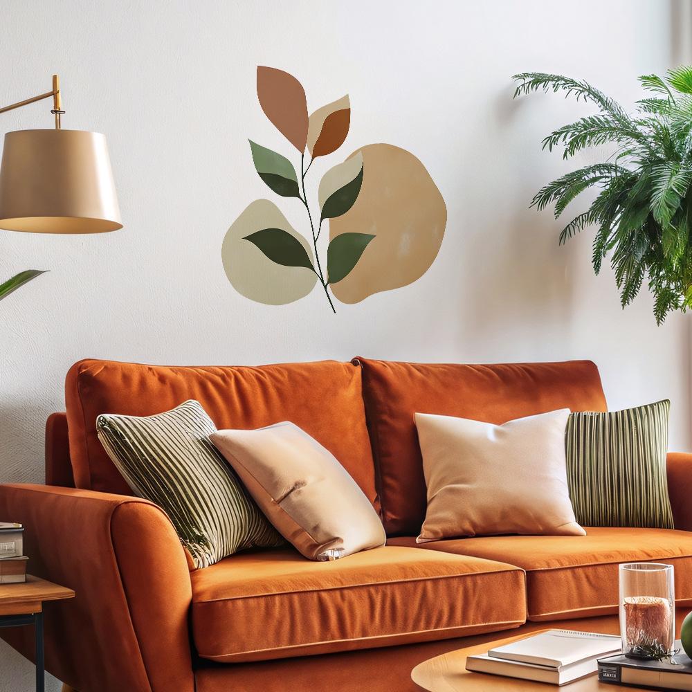 Simple Leaves Bedroom Living Room Home Wall Background Landscaping Decoration Wall Stickers