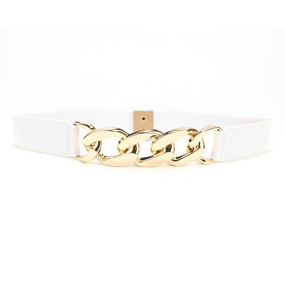 Belt Women'S Decoration Premium Metal Chain Women'S Belt Punk Wide Waist Seal Elastic Elastic Band