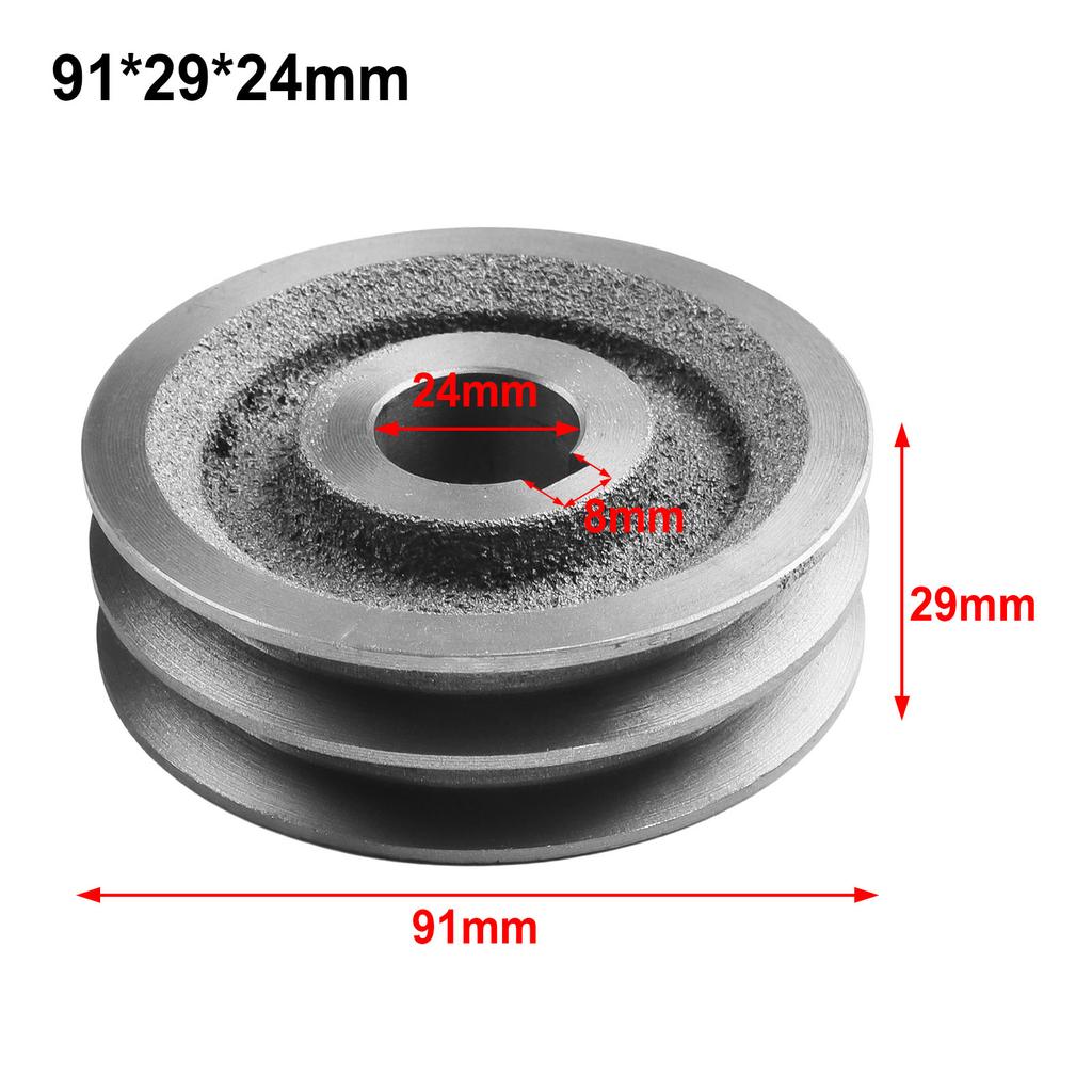 For A Type V Belt V Belt Pulley Dia 50mm 100 Cast Iron Double Slot Pulley Power Tool Accessory V Belt Pulley A Type