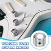 uxcell 4pcs Metal Guitar Knobs Inch Universal Volume Tone Audio Control Dome Knobs Bass Speed Control Shaft Knobs Guitar Bass Accessory Wrench