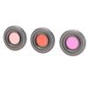 3 Stück Kameraobjektiv Tauchfilter Hochauflösendes Optisches Glas Rosa Rot Lila Kamera Tauchfilter