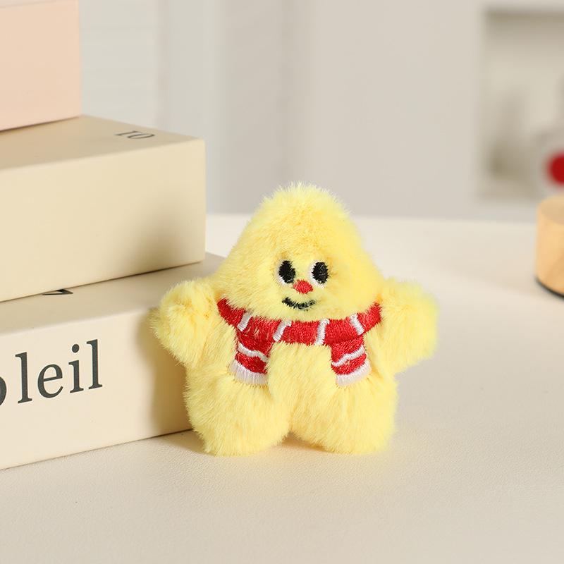 Cute Christmas Plush Cartoon Brooch - Versatile Decorative Pin for Girls