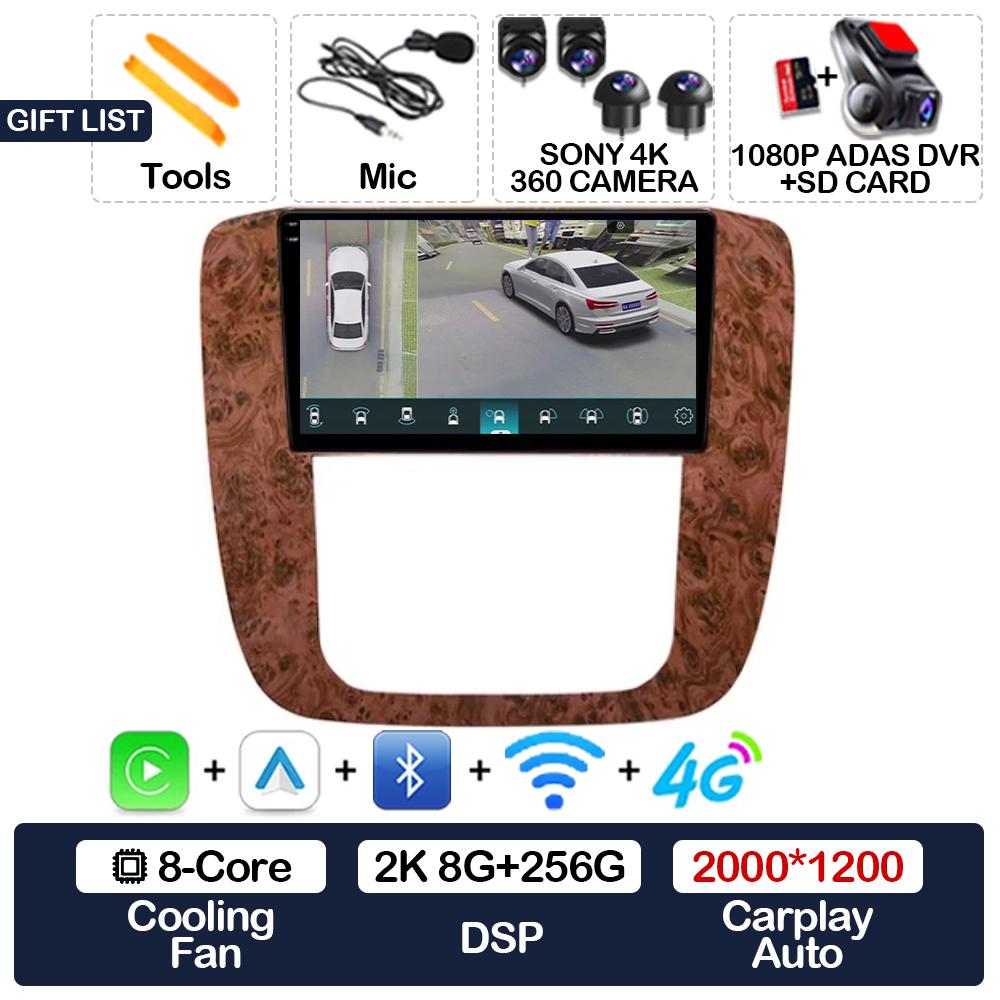 KLNOV1 Android 15 Carplay Auto Car Radio For GMC Yukon Chevrolet Tahoe Suburban 2008 - 2012 Multimedia Stereo Video Player NAVI GPS 4G