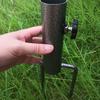 Ancore di Terra Multifunzione Facili da Installare Picchetto in Alluminio Supporto Metallico per Ombrelloni da Esterno per Ombrelloni da Spiaggia/Giardino/Pesca