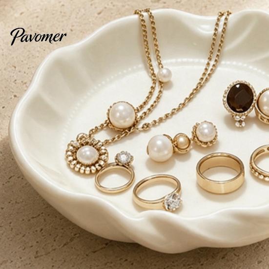 Dressing Table Organizer 3D Printed Fish Shape Jewelry Tray, Girlish Decorative Trinket Dish, Desktop Cute Display Tray for Dresser Entryway