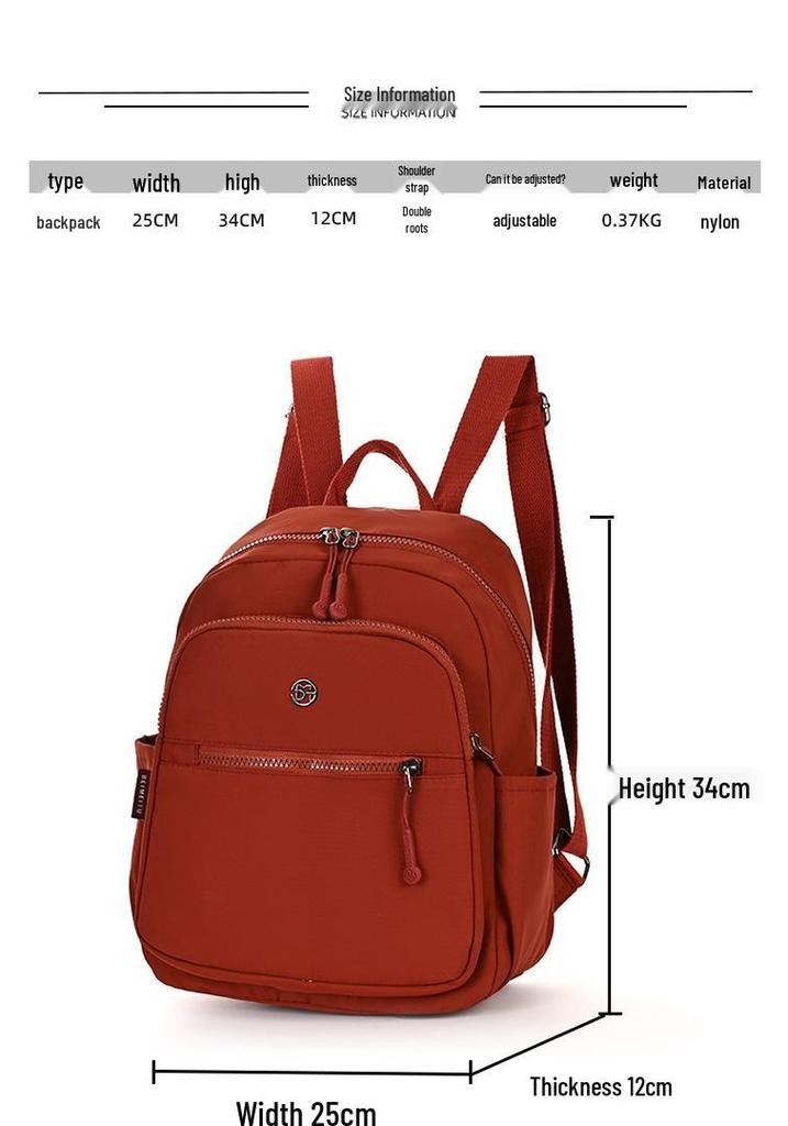 Trendiger leichter Damenrucksack: Vielseitig, Großes Fassungsvermögen, Doppelschulter, Perfekt für Reisen & Freizeit.