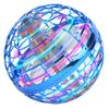 Mini Drone Colorful RGB Light Rotating Flying Toy Induction Flying Toy Children Gift(Bleu Fonce )