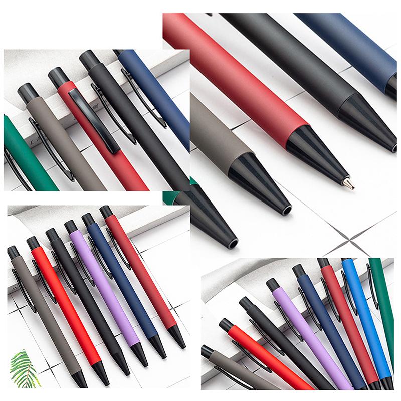 10Pcs Metal Gift Advertising Pen Student Stationery Office Ballpoint Pen Name Promotional Pen