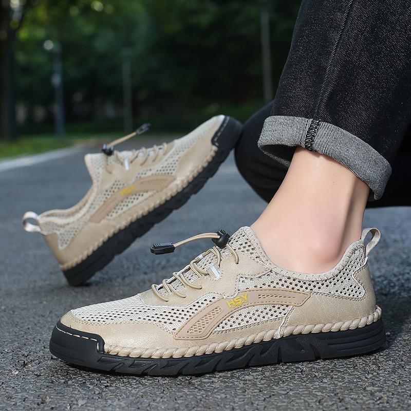 Scarpe casual da esterno traspiranti estive Scarpe da ginnastica da uomo Scarpe da passeggio antiscivolo Mocassini Scarpe da uomo