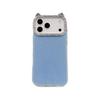 Sweet Girl Minimalist Rhinestone Cat Ear Case for iPhone 17 Pro Max 16