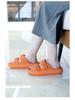 2025 Thick-Soled Double Buckle EVA Sandals: Step-On-Comfort for Couples, Women, Indoor/Outdoor Use
