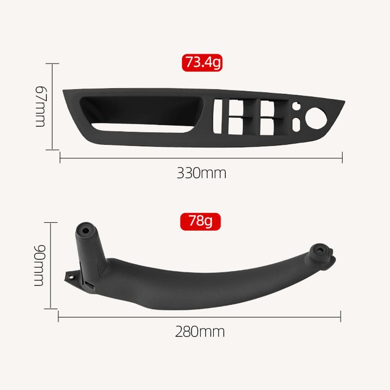 Armrest Car left front driver's seat LHD Interior Door Handle Inner Panel Pull Trim Cover For BMW E70 E71 X5 X6