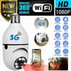 Câmera de vigilância sem fio 1080P 360 ° WiFi RC Visão noturna Alarme automático de rastreamento corporal 8x Zoom digital Monitor de bebê de segurança
