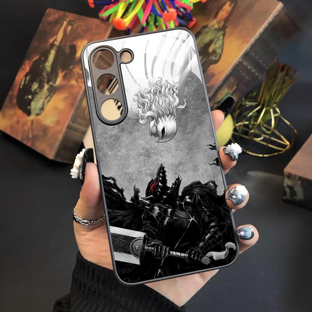 Berserk Comics Cool Phone Case For Samsung Galaxy S25 S24 S23 S22 S20 S21 Note20 Ultra Plus Fe Colored Silver Cover