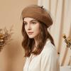 French Style Mesh Wool Beret Net Beanie Cap Elegant Painter Hat  Women