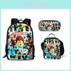 Set de Mochila Escolar Roblox con Material de Nailon y Estuche para Uso Diario