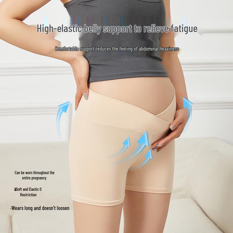 Women's Antibacterial Maternity Safety Leggings Shorts