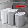 High-Value Slim Flip-Top Trash Can for Bathroom or Kitchen