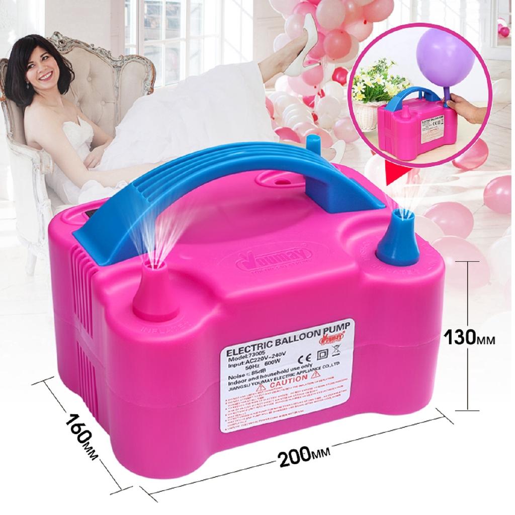 Air Balloon Pump NEW Portable Air Blower Double Hole AC Inflatable Electric Balloon Inflator Pump
