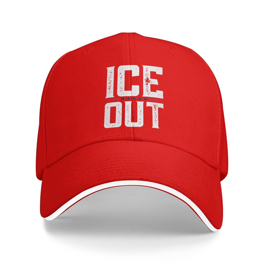 Casual Ice Out  Anti Ice Minneapolis Abolish Ice Baseball Cap for Men Women Snapback Cap  Daily Workouts Gift Sun Hats