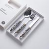 Light Luxury Ceramic Handle Stainless Steel Cutlery Set