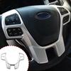 For Ford Everest Ranger 2015+ Carbon Fiber Car Steering Wheel Panel Cover Trim Sticker Decoration Frame Car Interior Accessories