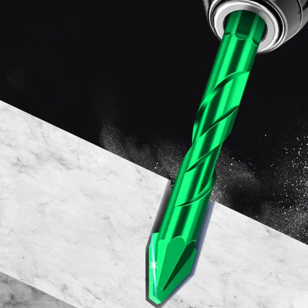 2pcs High Hardness Triangle Drill Bit Non-slip Power Hand Tools Durable Eccentric Drill Bit Glass