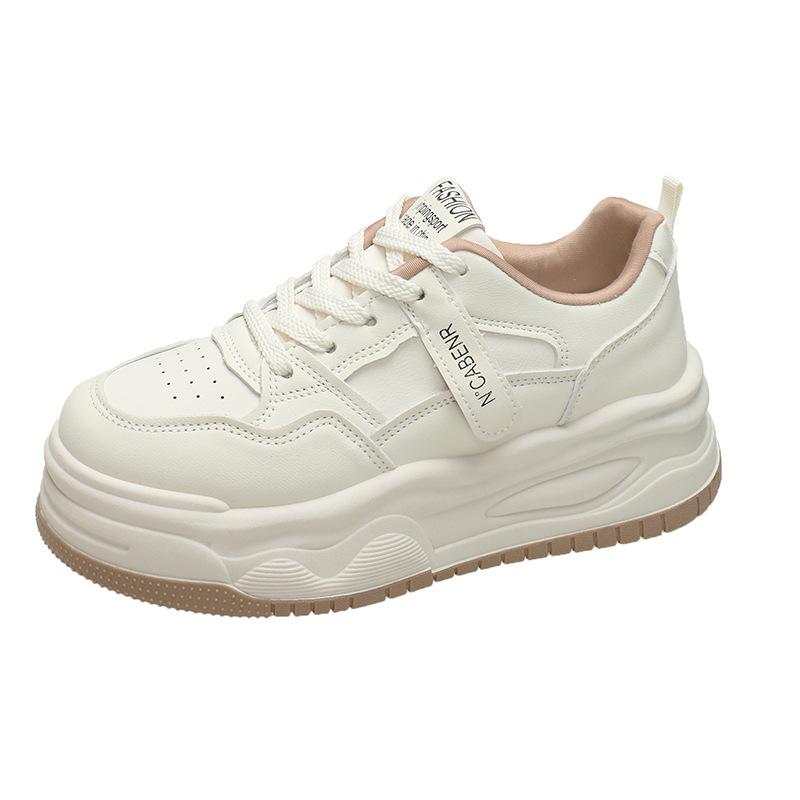 Platform White Shoes Women's 2025 Spring New Black and White Panda Shoes Versatile Casual Shoes Small Board Shoes Sports Shoes