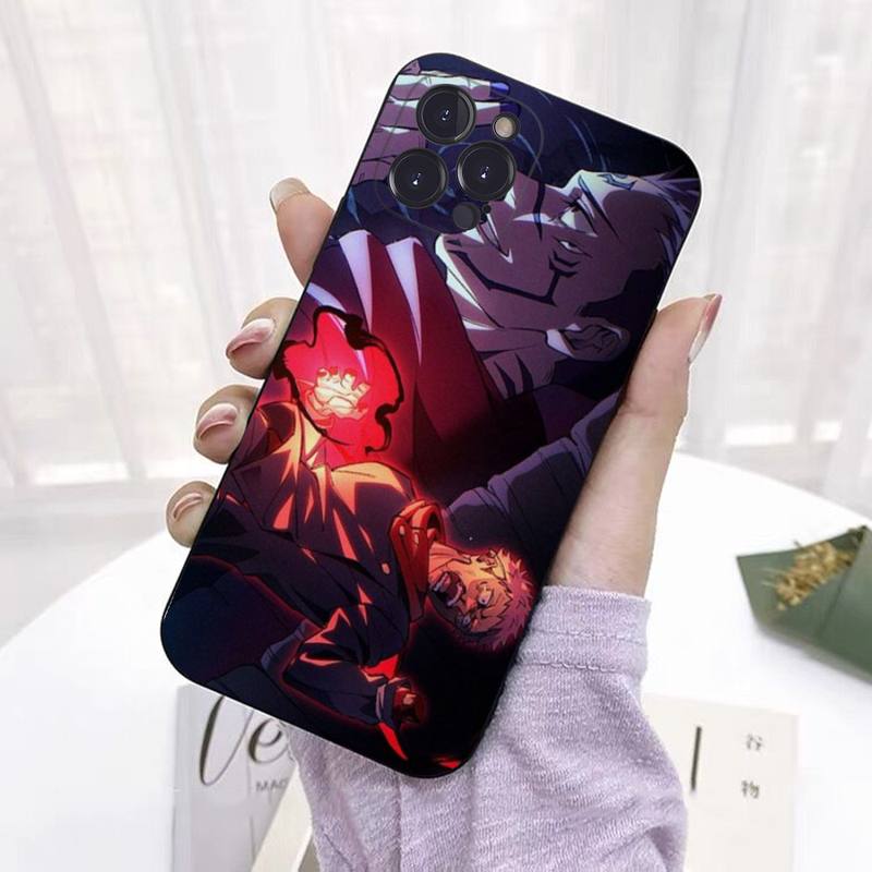 Custodia per telefono Anime Jujutsu Kaisen Yuji Itadori per iPhone 8 7 6 6S Plus X SE 2020 XR XS 14 11 12 13 Mini Pro Max Custodia mobile